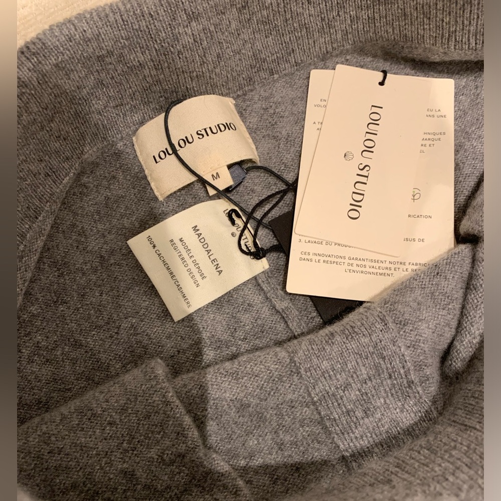Loulou Studio Maddalena Cashmere sweatpants NWT, size M - Picture 8 of 10